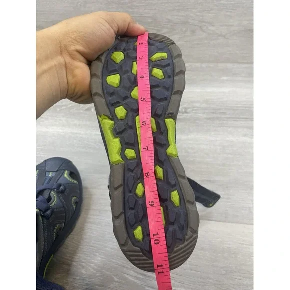 Merrell Boys Sandal Blue 6 Outdoor Hiking Trail Adjustable Strap Waterproof - Picture 11 of 12